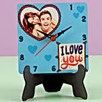 Personalised I Love You Table Clock
