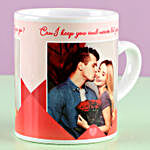 Love You Heart Personalised Mug