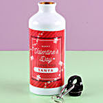 Red & White Personalised Water Bottle