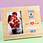 Personalised You & Me Photo Frame
