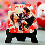 Personalised Couple Love Table Clock