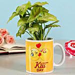 Syngonium Plant In Kiss Day Mug