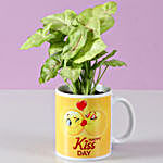 Syngonium Plant In Kiss Day Mug