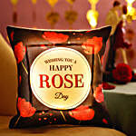 LED Cushion Sweet Rose Day Combo