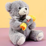 Love Toffee Grey Teddy Bear