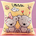 U N Me Printed Cushion & Teddy Bear