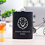 Personalised Lion Hip Flask
