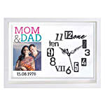 Personalised Mom & Dad Wall Clock