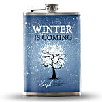 Personalised Winter Is Coming Hip Flask