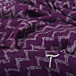 Zigzag Print Personalised Silk Wool Scarf