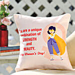 Strength & Beauty Women's Day Cushion