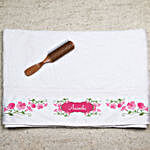 Floral Design Personalised Towel