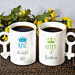 Personalised King Queen Mug Set