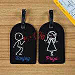 Personalised Luggage Tags for Couple