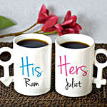 Set of 2 His & Hers Personalised Mugs