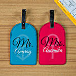 Set of 2 Personalised Mr & Mrs Luggage Tags