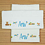 Set of Two Personalised Hand Towels