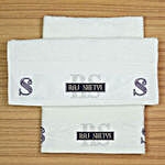 Two Personalised White Hand Towels
