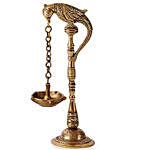 Brass Parrot Design Lamp