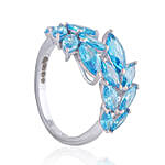 Personalised Tiara Design Blue Ring