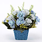 Bunch of Artificial Light Blue Carnations