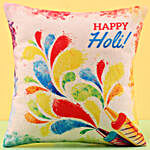 Happy Holi Colourful Cushion