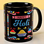 Holi Greetings Black Mug