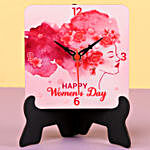 Women's Day Wishes Table Clock