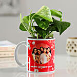 Money Plant In Personalised Women's Day Mug