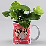 Money Plant In Personalised Women's Day Mug