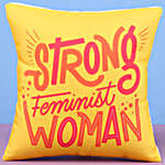 Strong Feminist Woman Cushion
