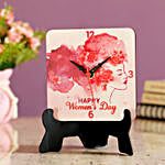 Women's Day Greetings Table Clock