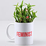2 Layer Bamboo Plant In Feminist Mug
