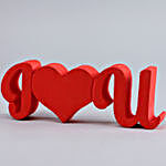 Personalised I Heart U Frame & Table Top For Her