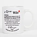 Printed Mug & Cushion For Wife