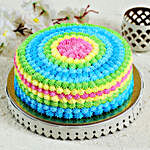 Colourful Cream Pineapple Cake- 1 Kg Eggless