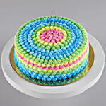 Colourful Cream Pineapple Cake- 1 Kg Eggless