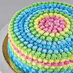 Colourful Cream Pineapple Cake- 1 Kg Eggless
