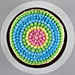 Colourful Cream Pineapple Cake- 1 Kg Eggless