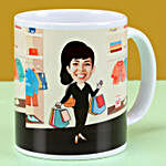 Personalised Caricature Office Mug