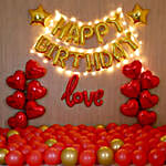 Golden Themed Birthday Magical Balloon Décor