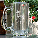 Personalised King & Queen Beer Mugs