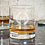 Set of Two Personalised Whiskey Glasses
