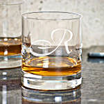Two Classy Personalised Whiskey Glasses