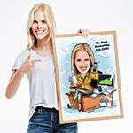 At Work Caricature Photo Frame