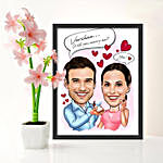 Marry Me Caricature Photo Frame