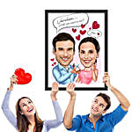 Marry Me Caricature Photo Frame