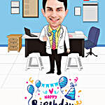 Doctor Caricature Digital Poster
