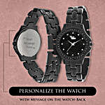 Stunning Black Personalised Watch
