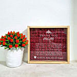 Thanking Mom Personalised Engraved Showpiece